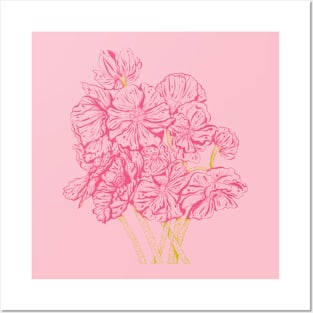 Pink Poppy Flowers Posters and Art